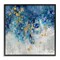Stupell Industries Abstract Blue Gold Paint Design Framed Giclee Art